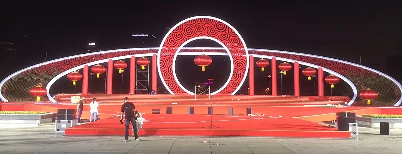 唱響新時(shí)代走進(jìn)寧波雷亞架舞臺租賃案例